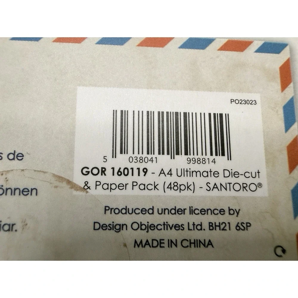 Santoro Gorjuss Tri Fold A4 Ultimate‎ Die Cut and Paper Pack Postal Theme NIB
